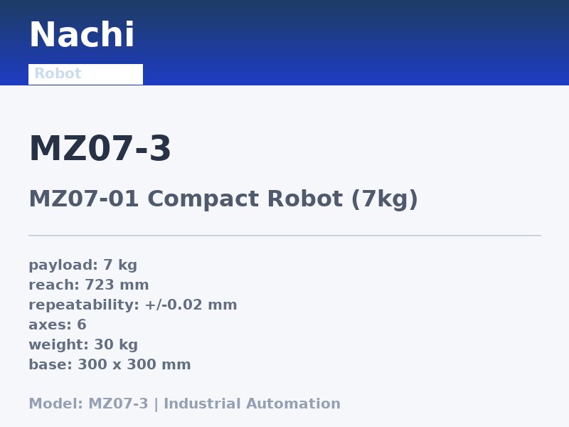 Nachi MZ07-3