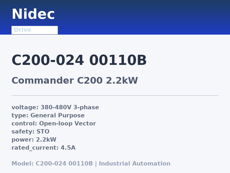 Nidec C200-024 00110B
