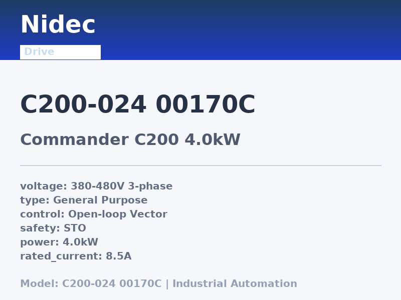Nidec C200-024 00170C
