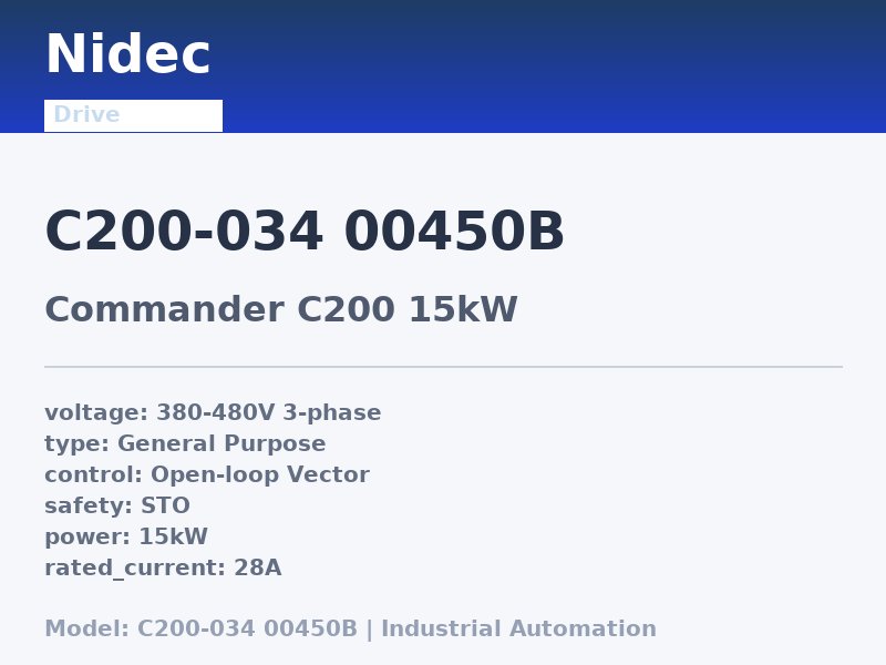 Nidec C200-034 00450B