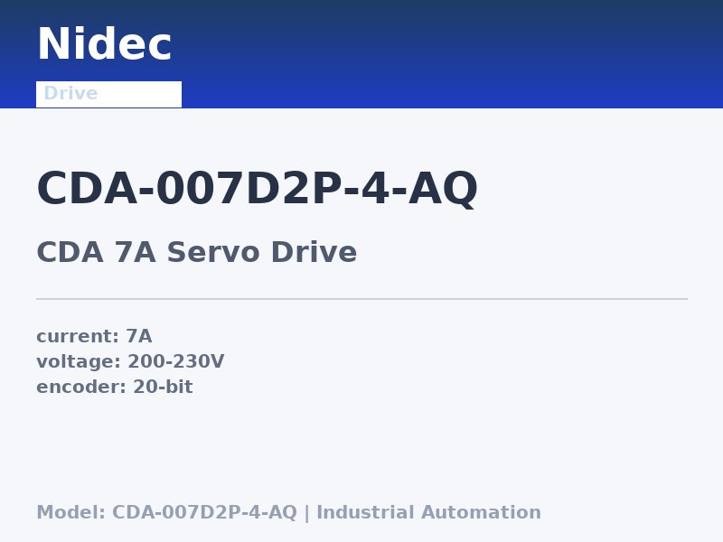 Nidec CDA-007D2P-4-AQ