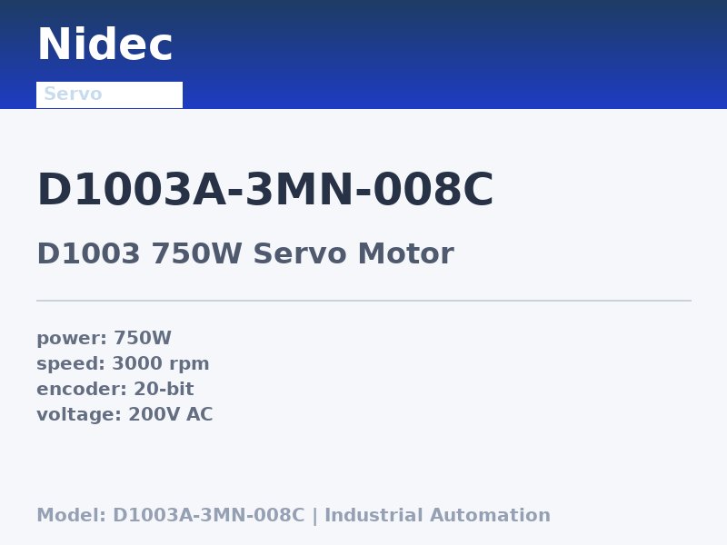 Nidec D1003A-3MN-008C