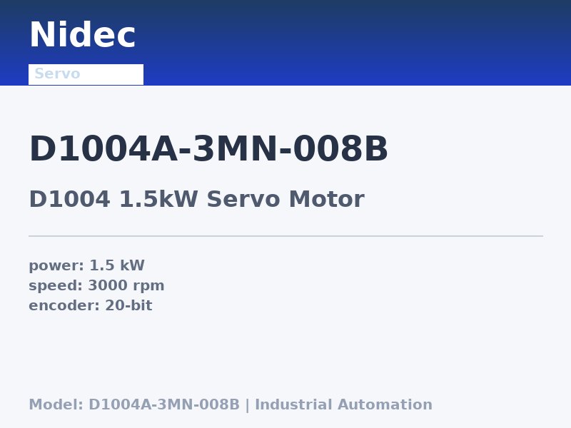 Nidec D1004A-3MN-008B