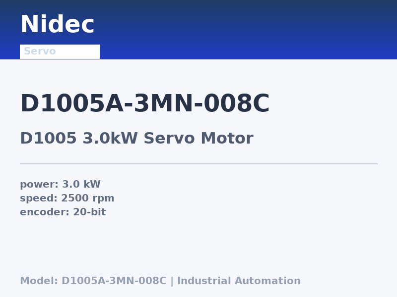 Nidec D1005A-3MN-008C