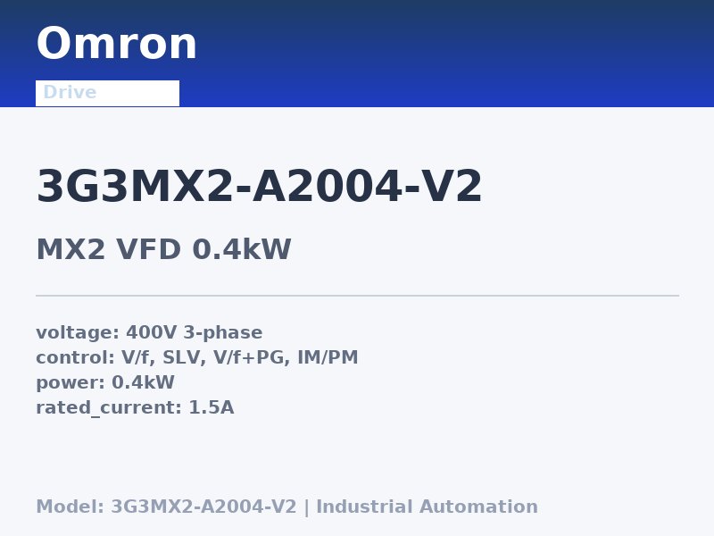 Omron 3G3MX2-A2004-V2