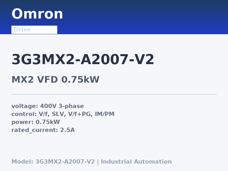 Omron 3G3MX2-A2007-V2