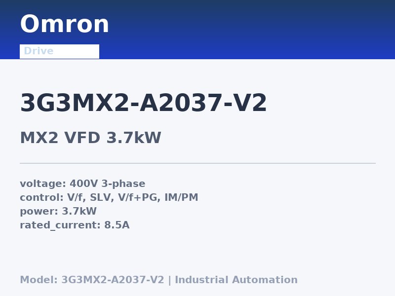 Omron 3G3MX2-A2037-V2
