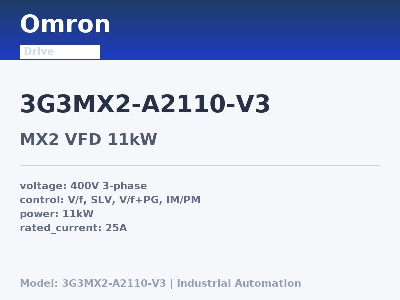 Omron 3G3MX2-A2110-V3