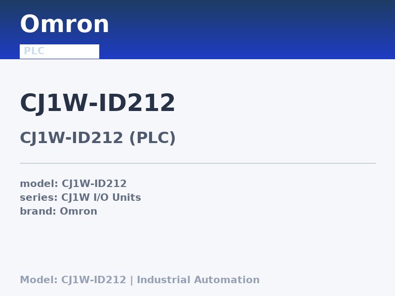 Omron CJ1W-ID212