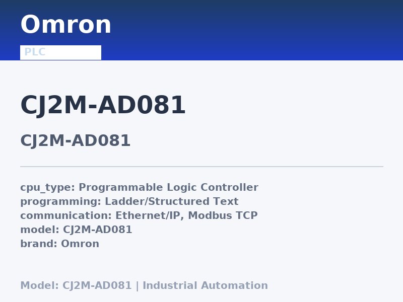 Omron CJ2M-AD081