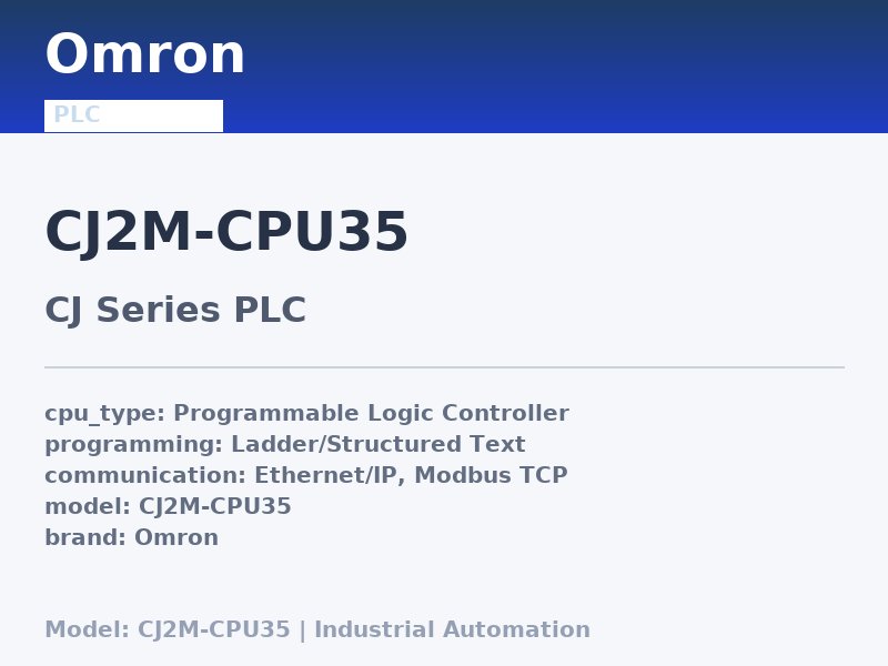 Omron CJ2M-CPU35