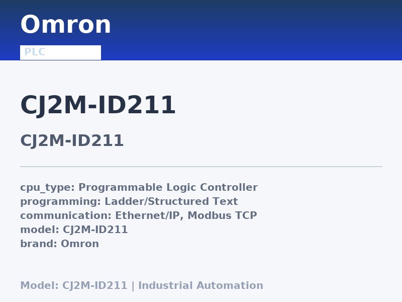Omron CJ2M-ID211