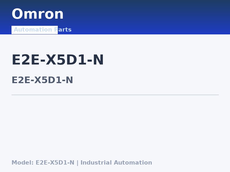 Omron E2E-X5D1-N