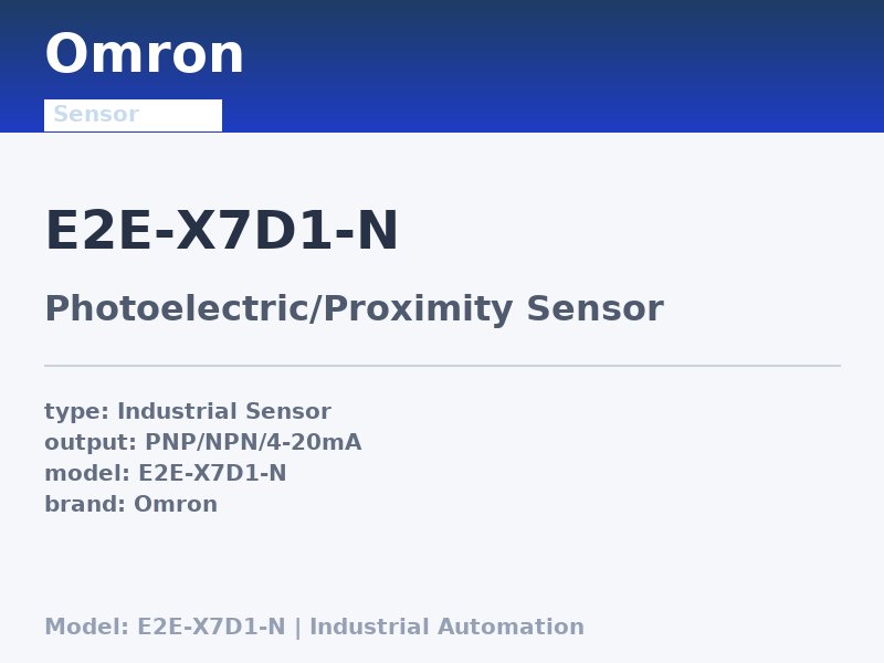 Omron E2E-X7D1-N