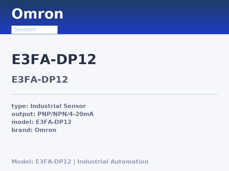 Omron E3FA-DP12