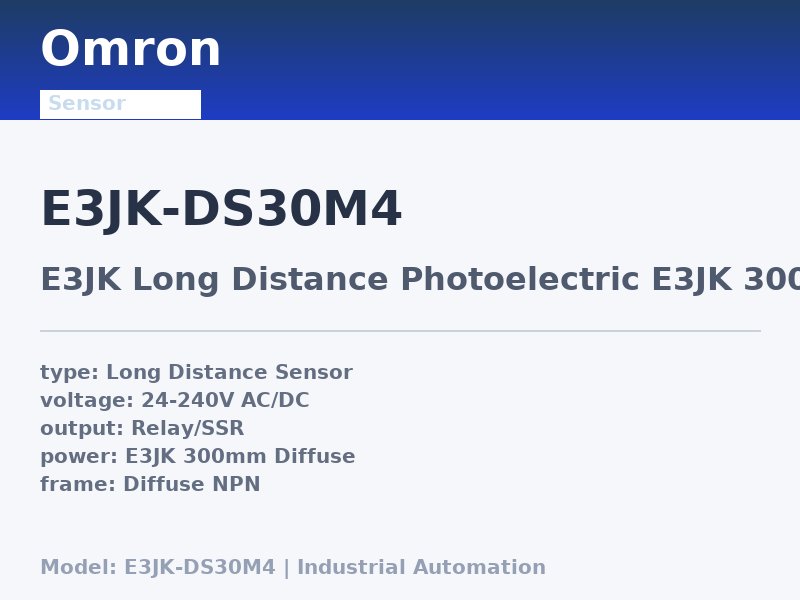 Omron E3JK-DS30M4
