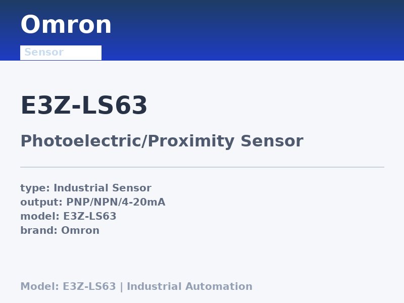 Omron E3Z-LS63