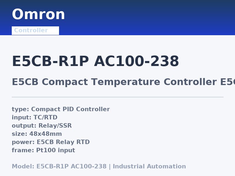Omron E5CB-R1P AC100-238