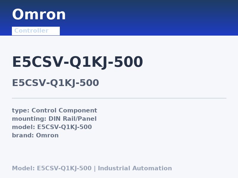 Omron E5CSV-Q1KJ-500