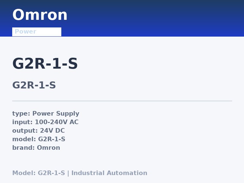 Omron G2R-1-S