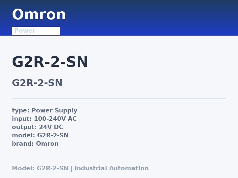 Omron G2R-2-SN