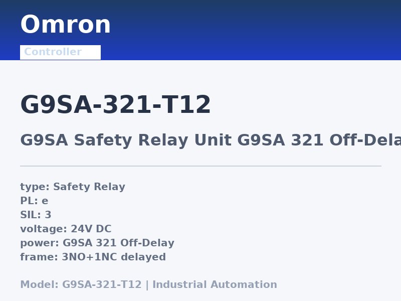 Omron G9SA-321-T12