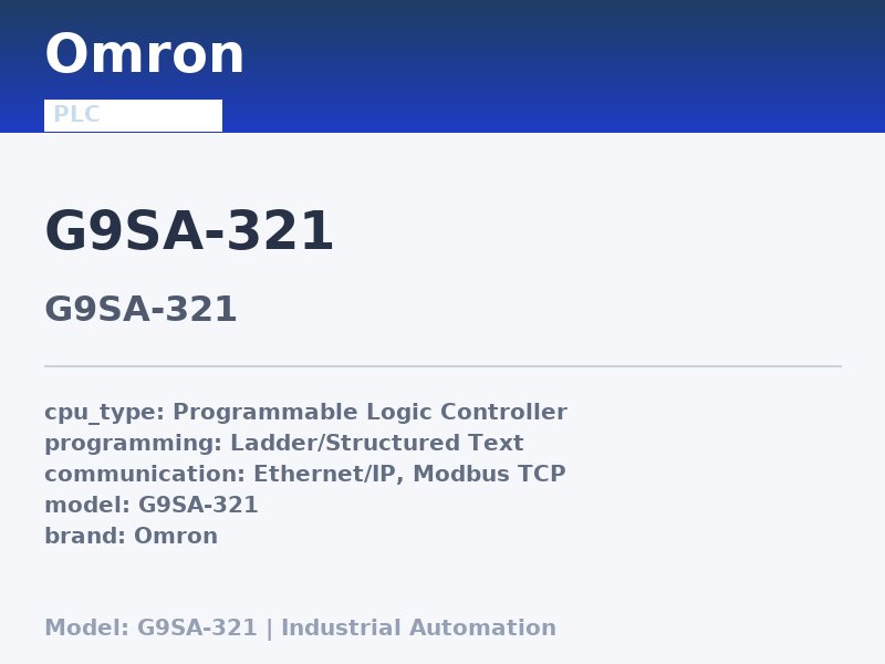 Omron G9SA-321