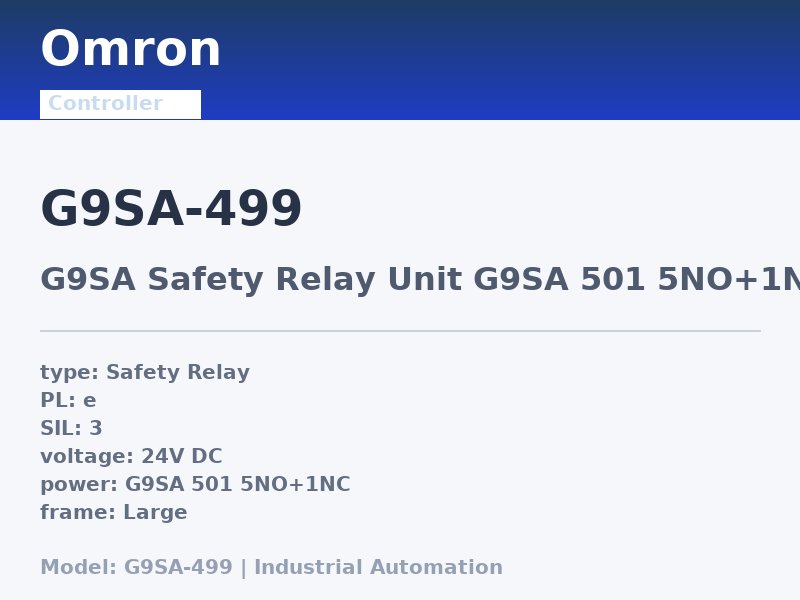 Omron G9SA-499