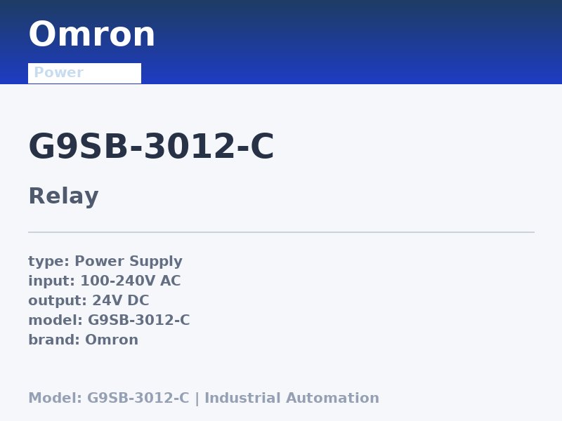 Omron G9SB-3012-C