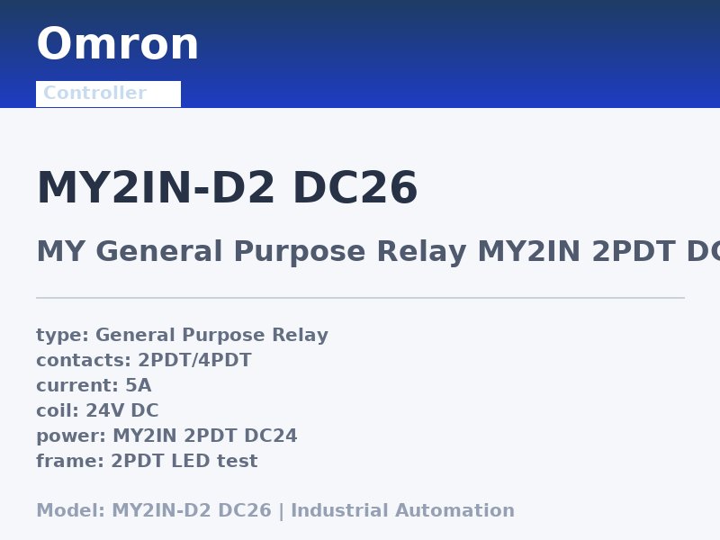 Omron MY2IN-D2 DC26