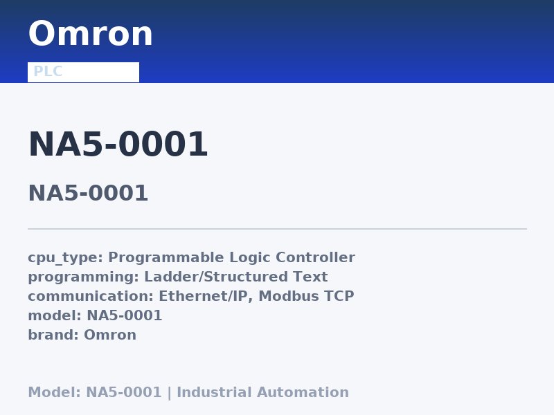 Omron NA5-0001