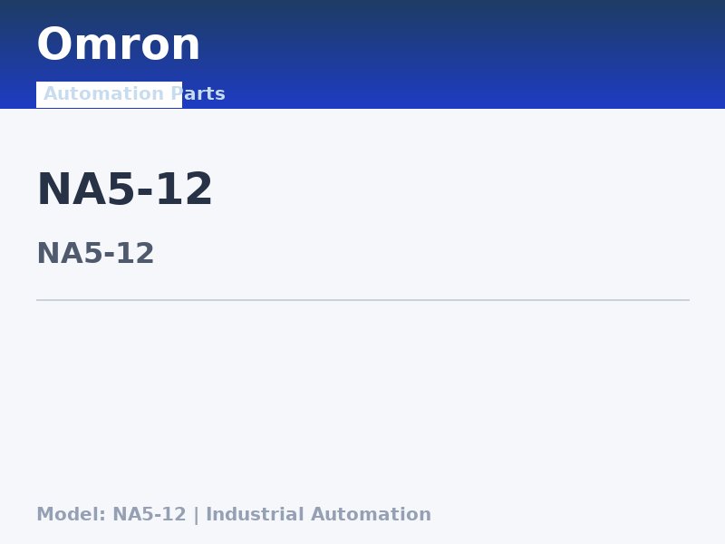 Omron NA5-12