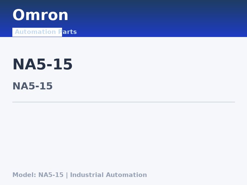 Omron NA5-15