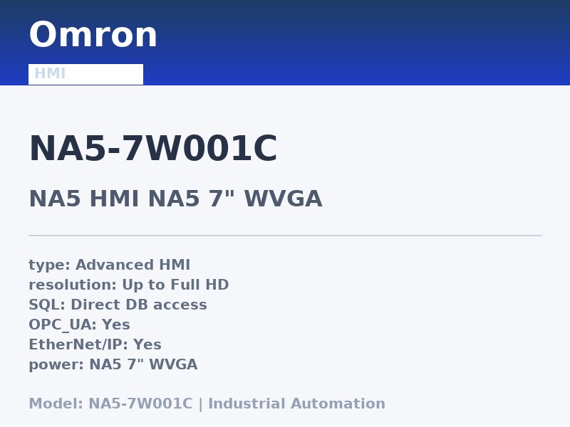Omron NA5-7W001C