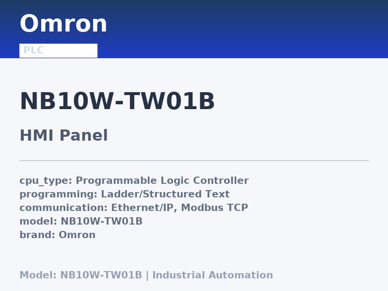 Omron NB10W-TW01B