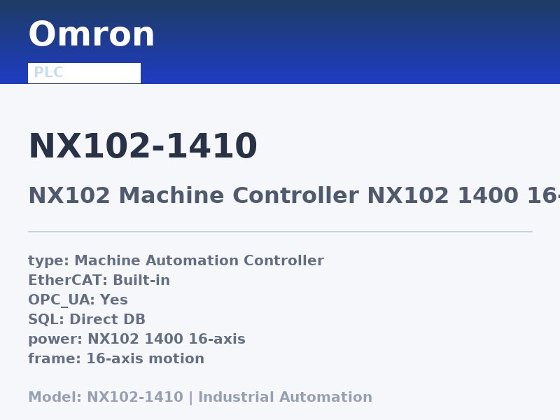 Omron NX102-1410
