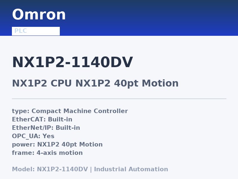 Omron NX1P2-1140DV