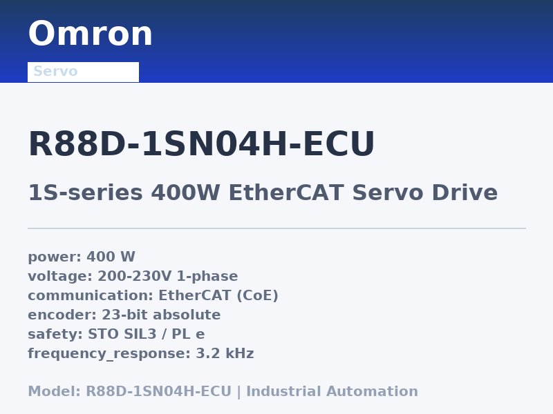 Omron R88D-1SN04H-ECU