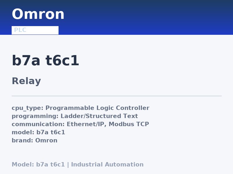 Omron b7a t6c1