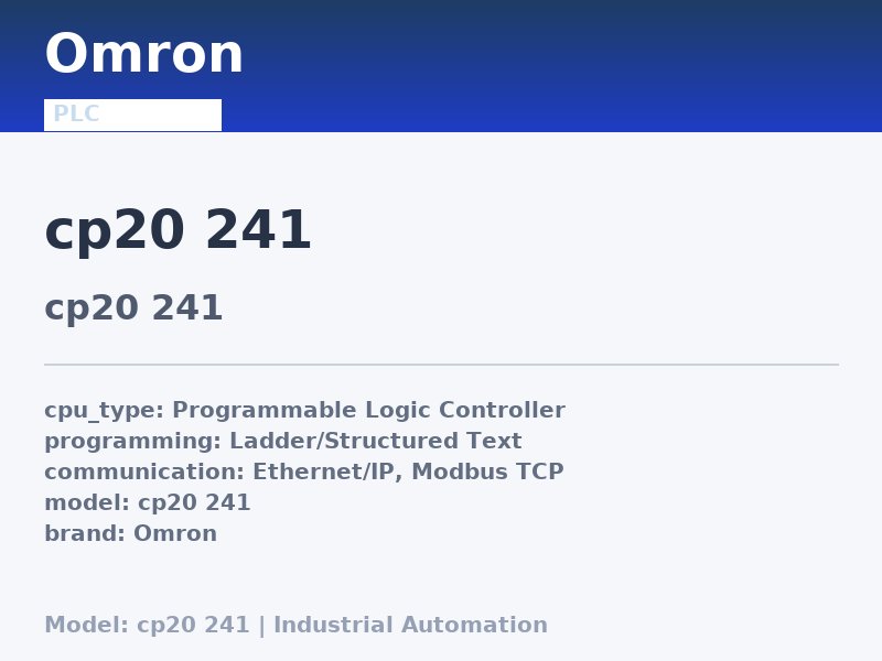 Omron CP20-241
