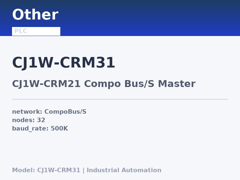 Other CJ1W-CRM31