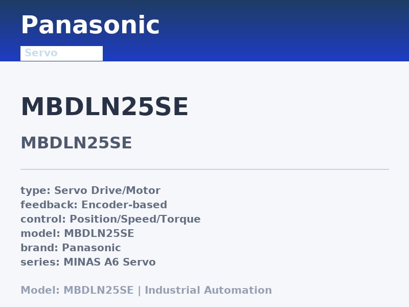 Panasonic MBDLN25SE