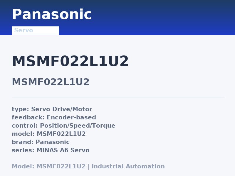 Panasonic MSMF022L1U2