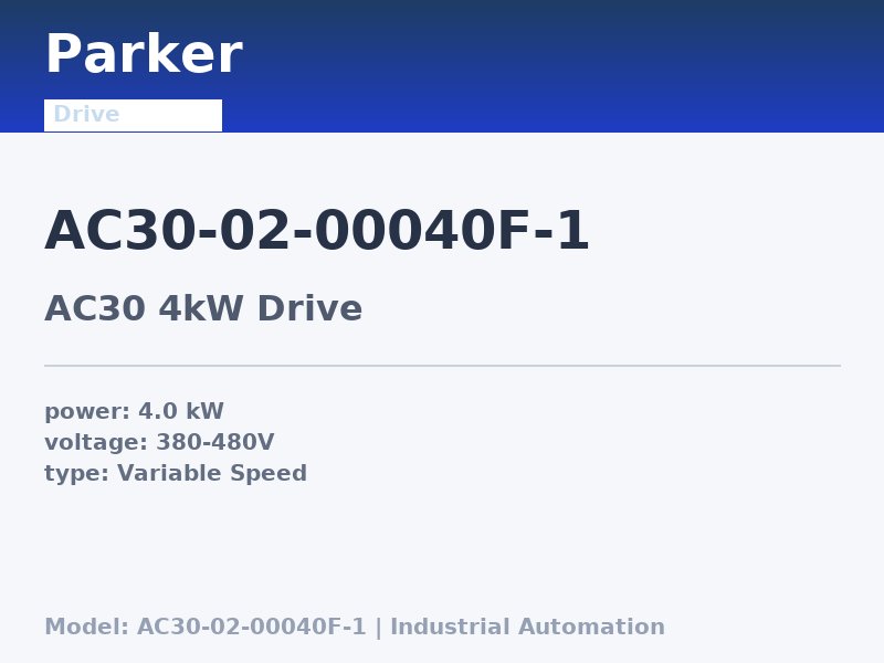 Parker AC30-02-00040F-1