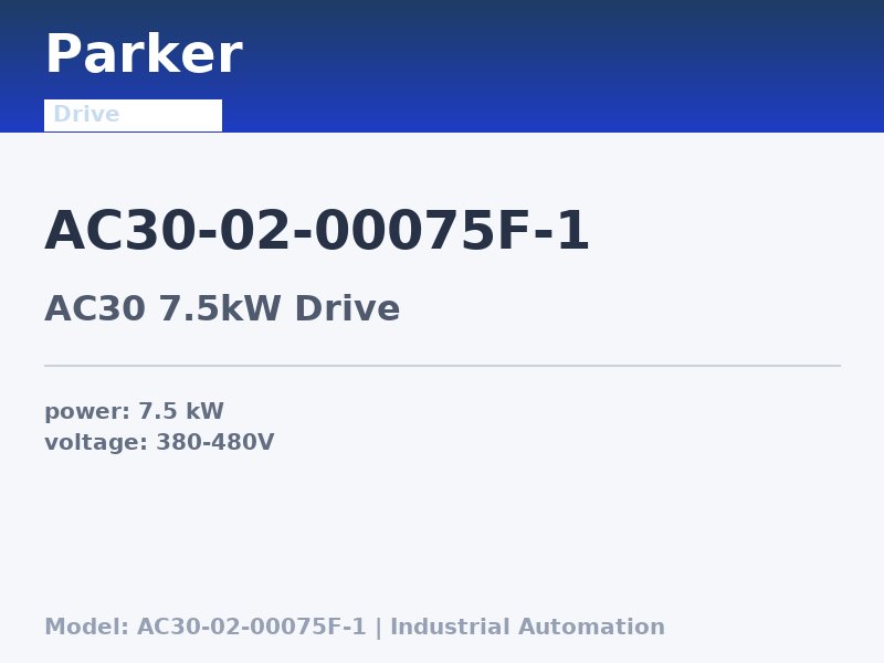 Parker AC30-02-00075F-1