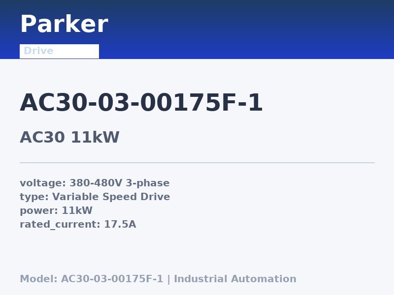 Parker AC30-03-00175F-1