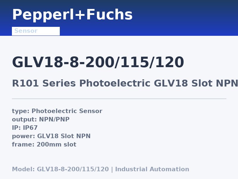 Pepperl+Fuchs GLV18-8-200/115/120