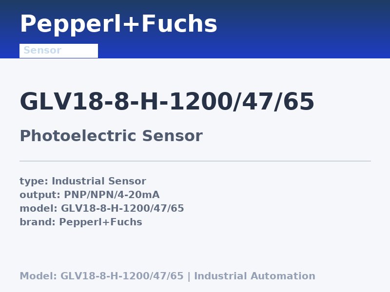 Pepperl+Fuchs GLV18-8-H-1200/47/65