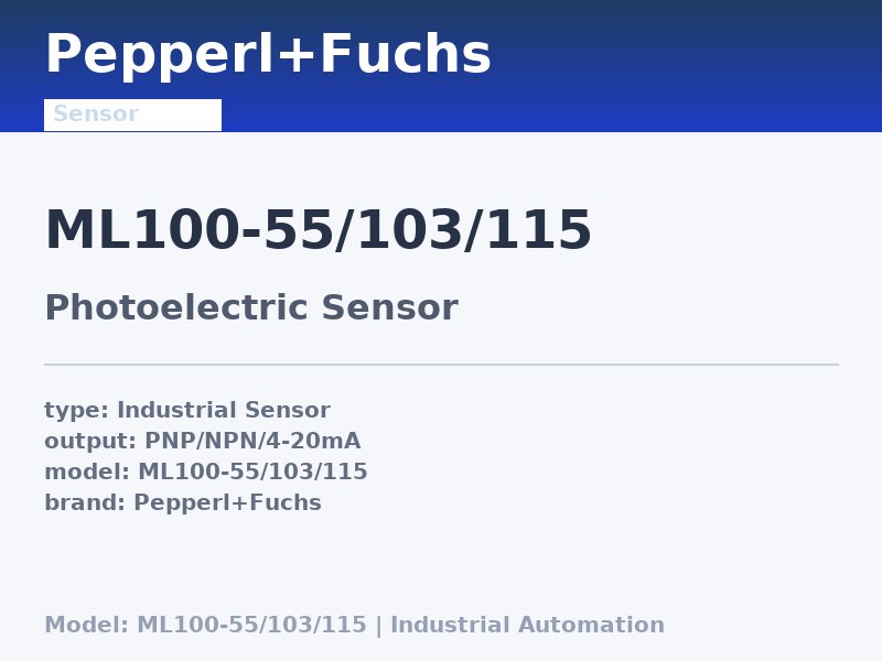Pepperl+Fuchs ML100-55/103/115