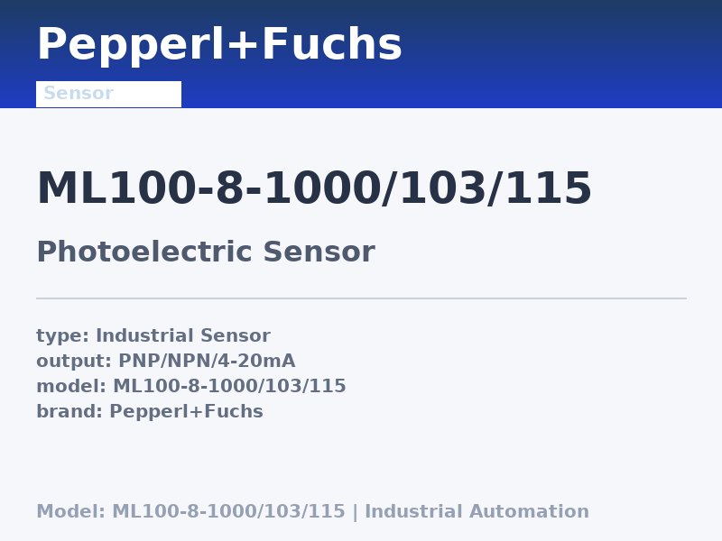 Pepperl+Fuchs ML100-8-1000/103/115